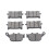 2X Motorcycle Front and Rear Brake Pads for XAdv 750 X-Adv 2