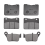 Motorcycle Front and Rear Brake Pads Sets for MaxSym 400I 4