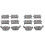 2X Motorcycle Front and Rear Brake Pads for XAdv 750 X-Adv 1