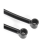 Pair Rear Rail Support Bracket Mount Holder for (Black) 7