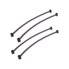 Pair Rear Rail Support Bracket Mount Holder for (Black)