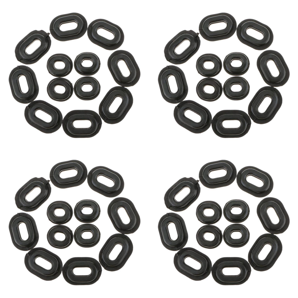 12Pcs Motorcycle Rubber Side Cover Grommets Gasket Fairings For Cg125 4852890863960