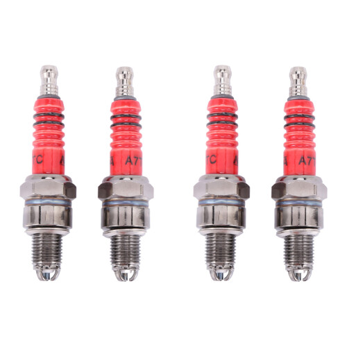 Pack of 4 Racing 3 Electrode Spark Plug A7tc