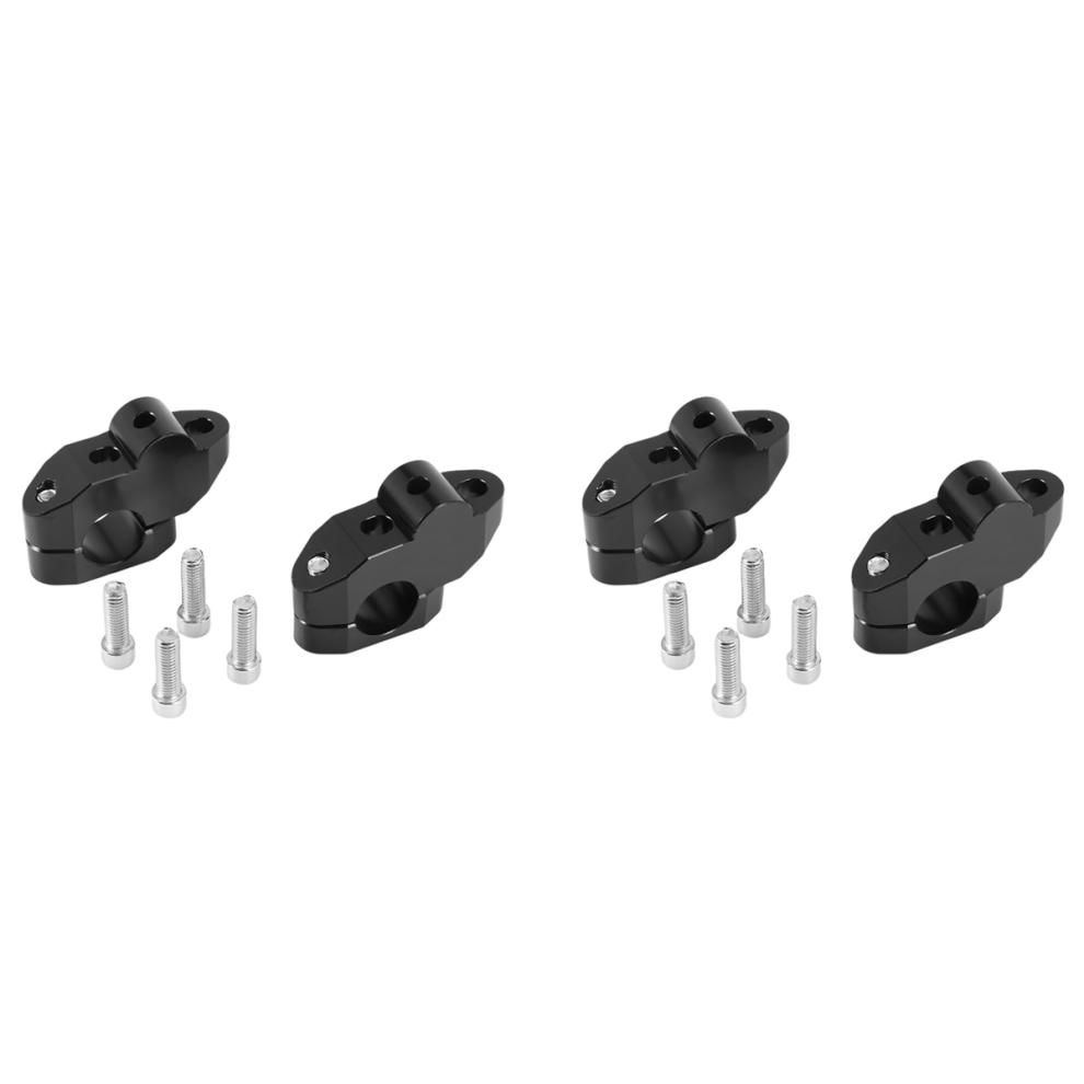 Motorcycle Handlebar Riser For 22Mm Bars Clamp For Black 4852890870586