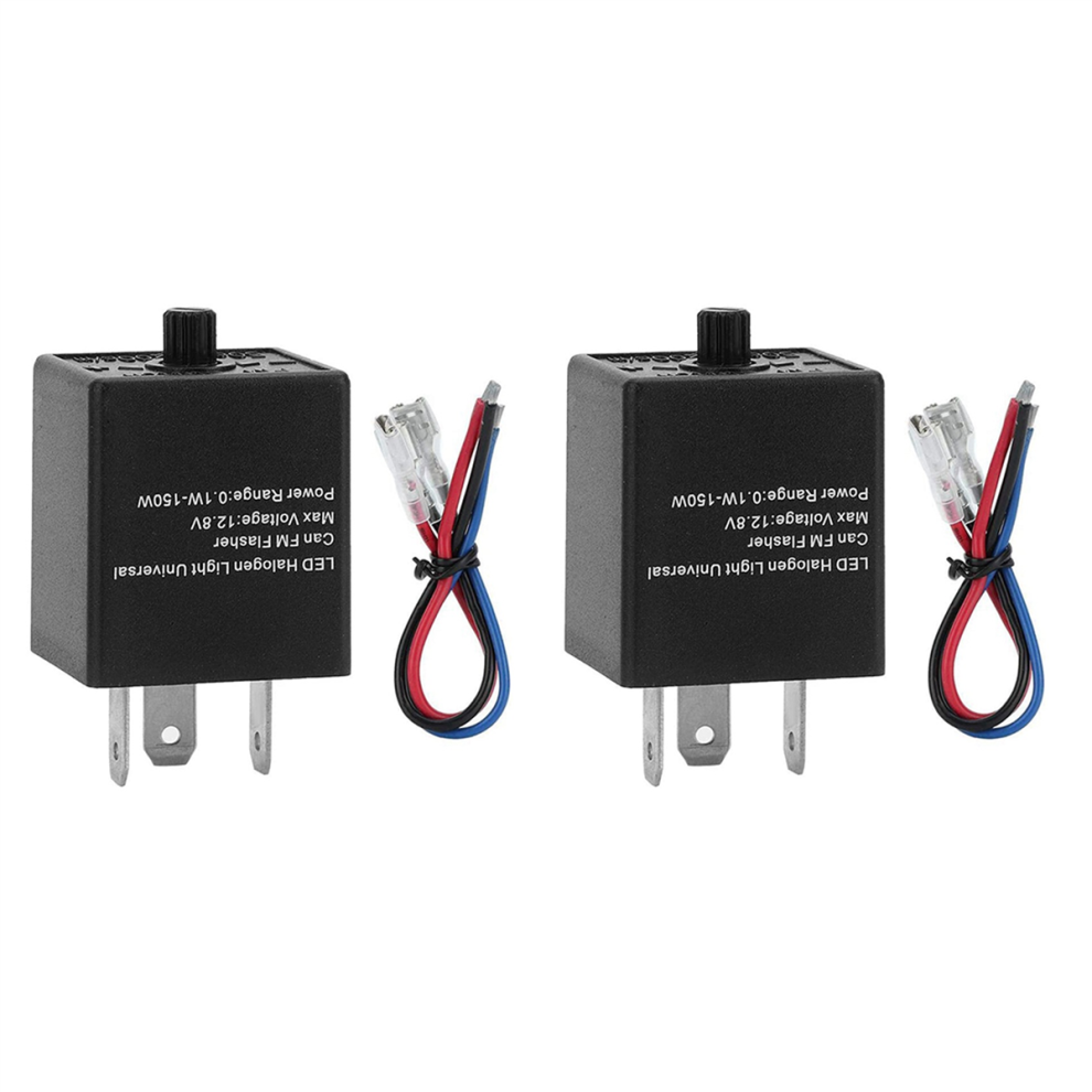 12V 3-Pin Adjustable Led Flasher Relay For Automotive Motorcycle Light 4852890867982