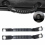 2Pcs Grab Handles Black Rear Seat Grab Padded Roll Bars for 2