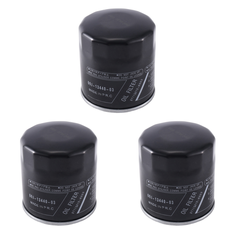 For 69J-13440-01-00 Outboard Oil Filter 69J-13440-03-00 Black 4852890869368