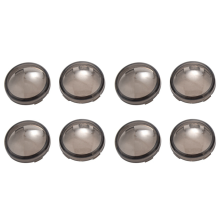 4Pcs For Turn Signal Light Indicator Lens Cover Tea Black