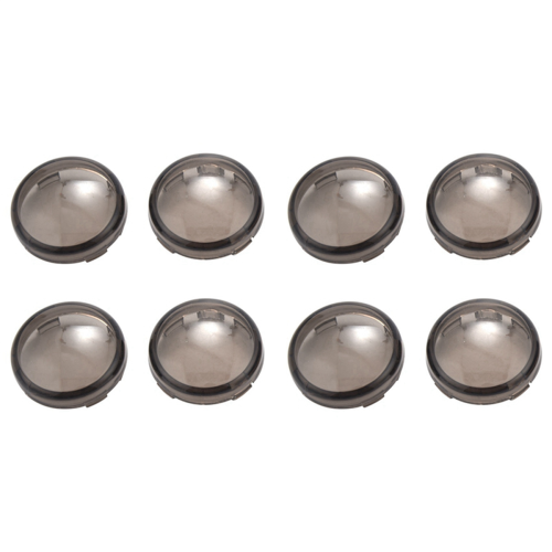 4Pcs For Turn Signal Light Indicator Lens Cover Tea Black