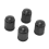 20pcs Plastic Bike Valve Dust Caps Black 5