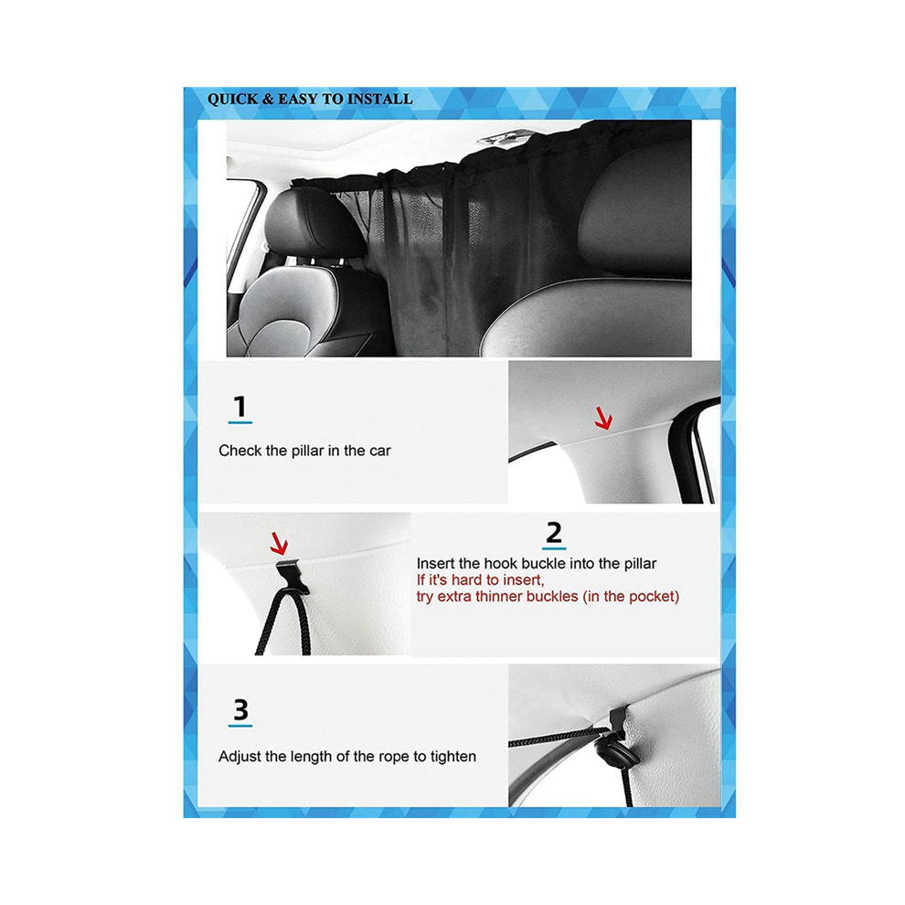 Car Divider Curtain Sun Shade Car Camping Separation Privacy Curtain Light 4852890884590