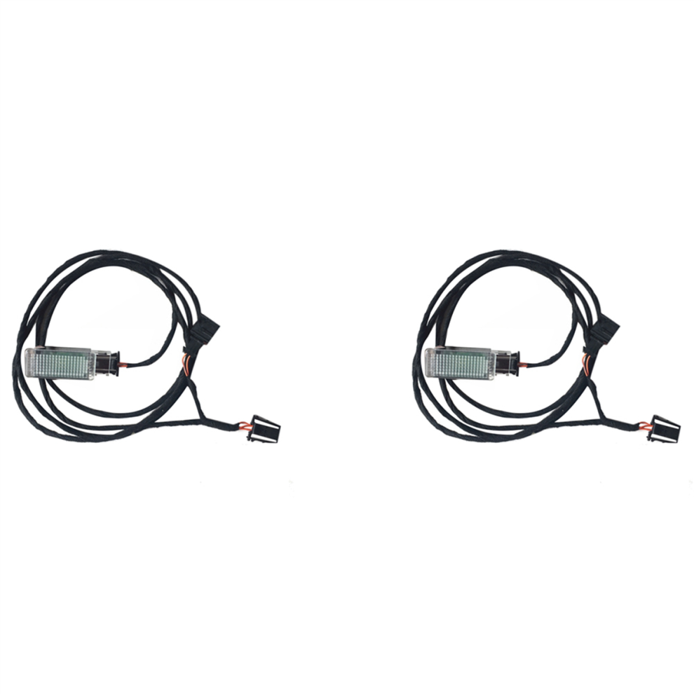 2X Car Interior Led Footwell Foot Lamp Cable Harness For Light 4852890885986