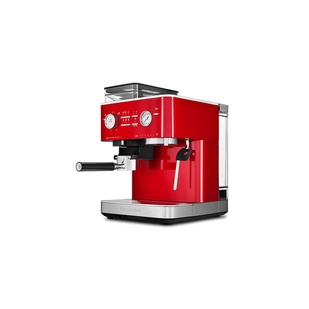 KitchenAid Espresso Machine with Burr Grinder Candy Apple Red