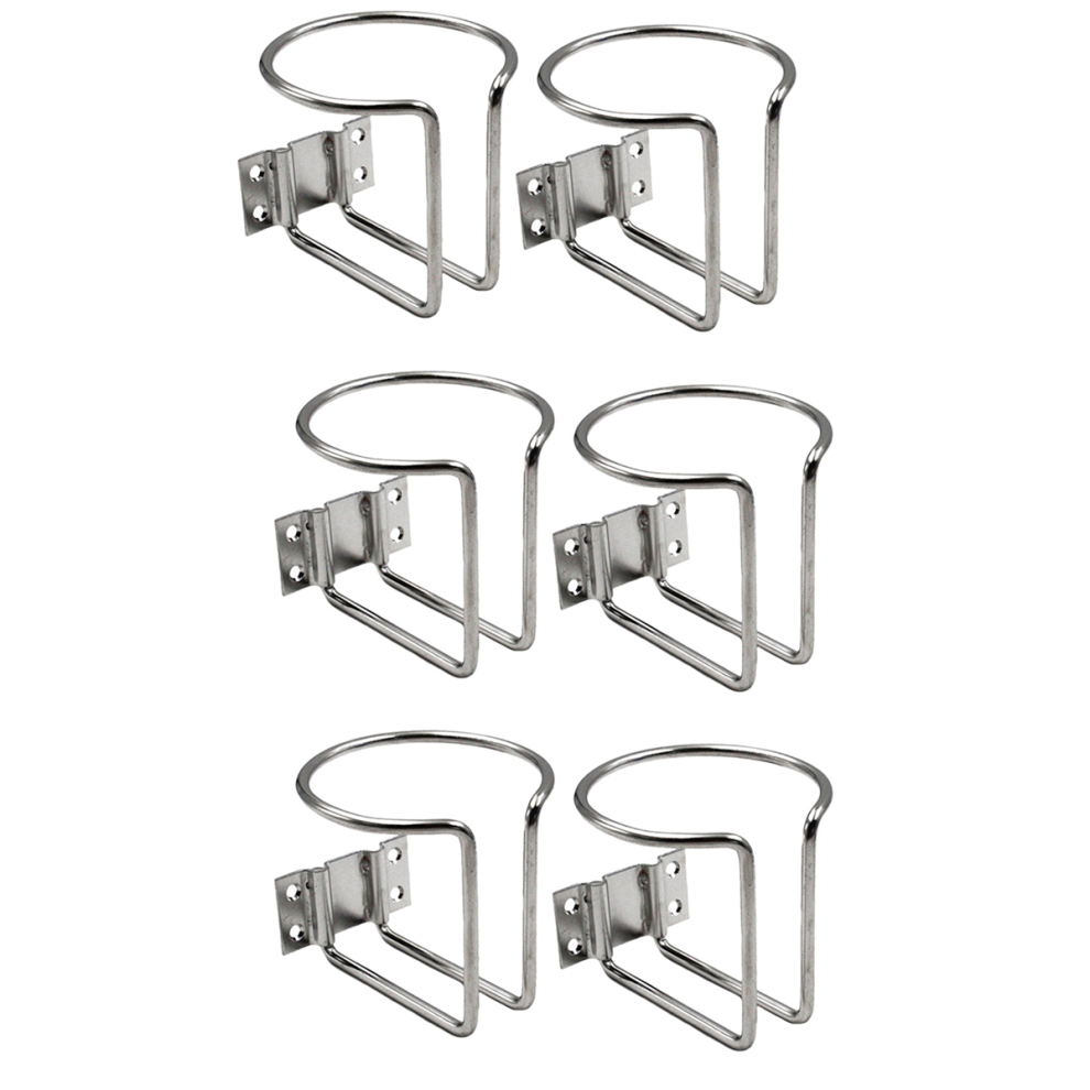 2Pcs Stainless Steel Ring Cup Holder For Marine Yacht Truck Rv 4852890884347