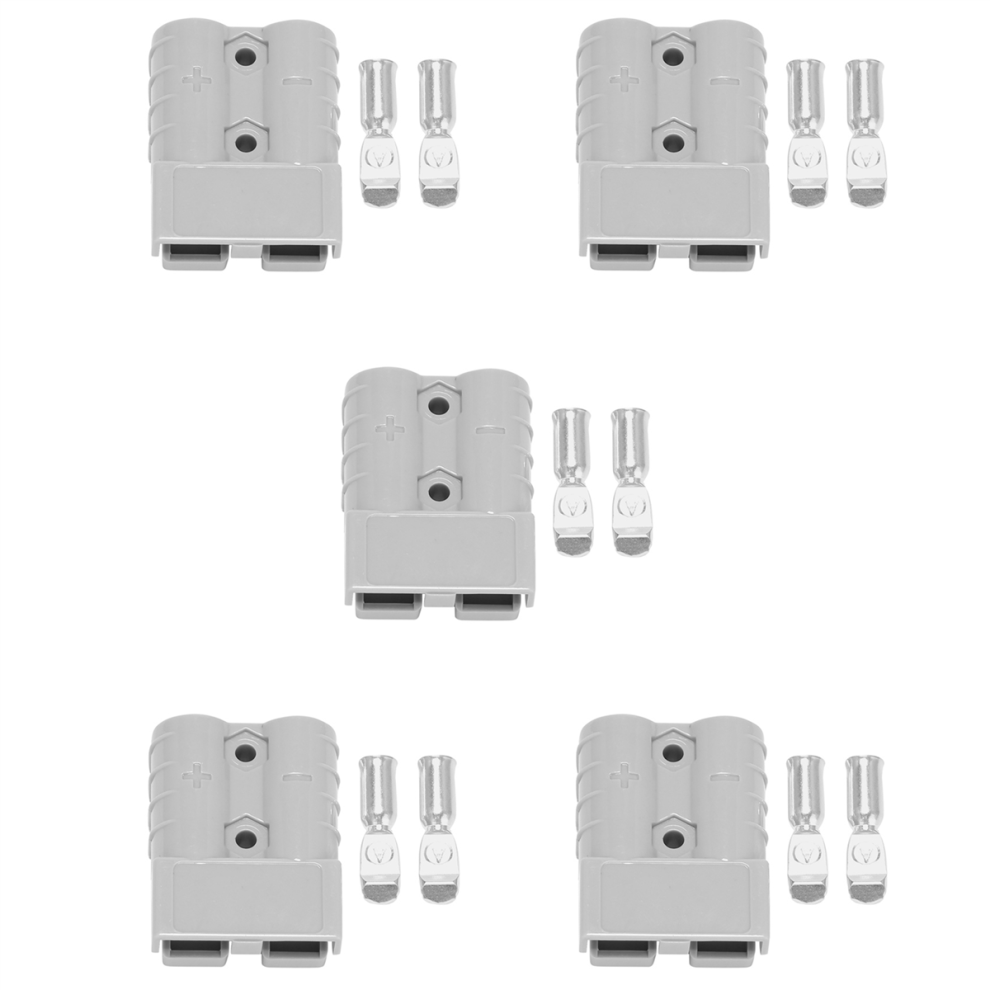 For Anderson Style Plug Connectors 50A 600V Terminals Plugs Gray 4852890881780