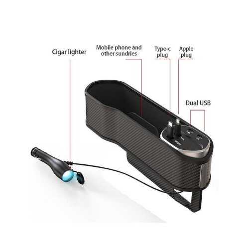 Car Izer Functal Car Stora Box Car Interior Stora Box Type-c Dual Usb Wir 1