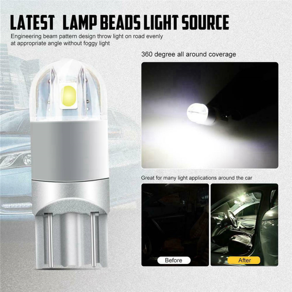 Canbus T10 168 194 W5w Dome License Side Marker Led Bulb Light/White 4852890885900