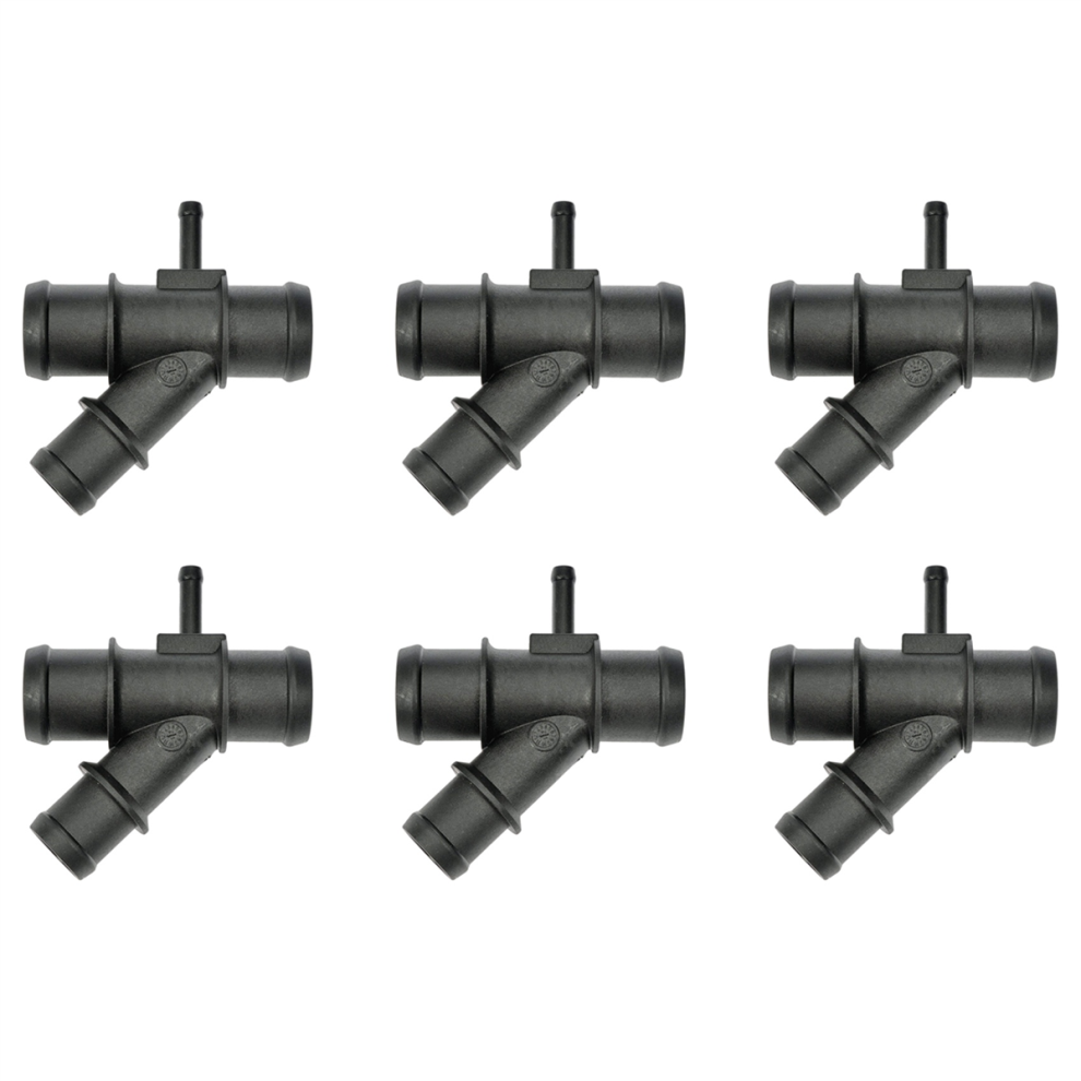 Engine Radiator Coolant Hose Connector For Golf A3 Tt Black 4852890888314
