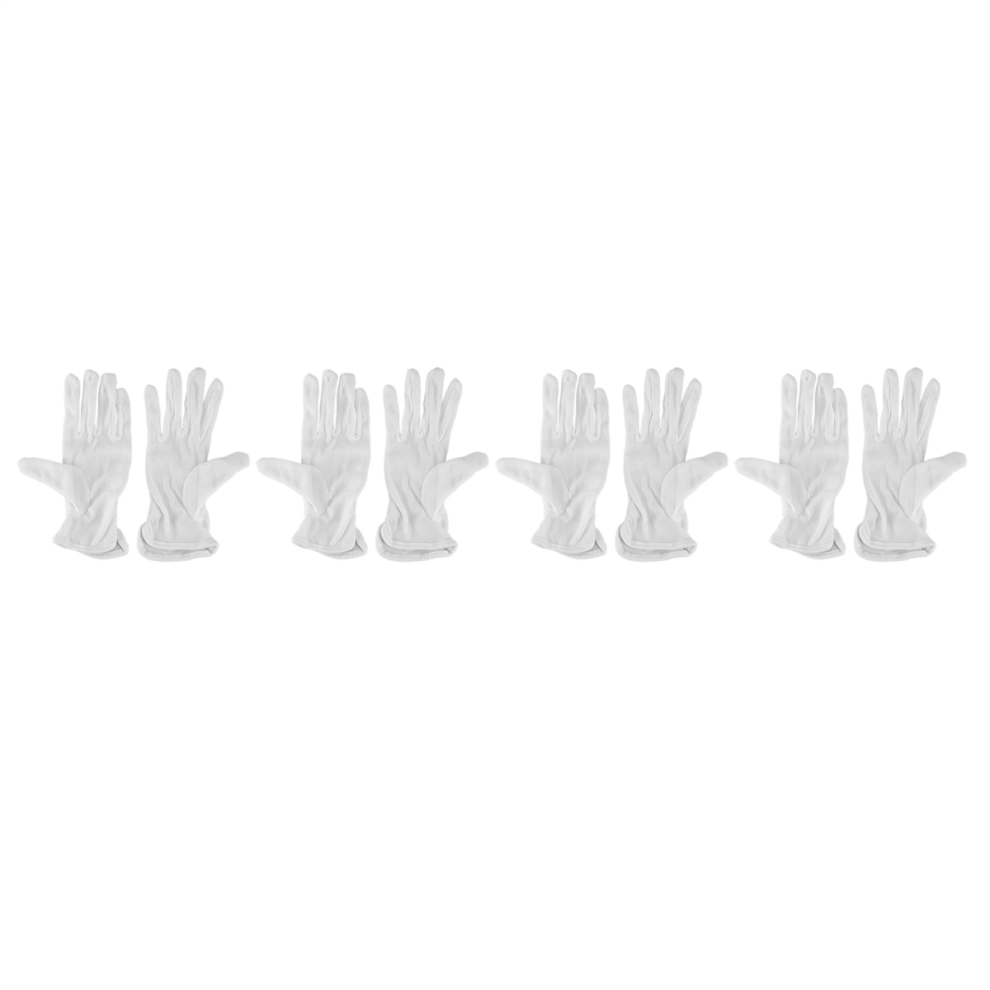 Pair Protective Anti-Slip White Cotton Work Driving Gloves 4852890896296