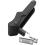 Door Draw Latch Lock Replacement Soft Rubber Black Over-Center C7-10 2