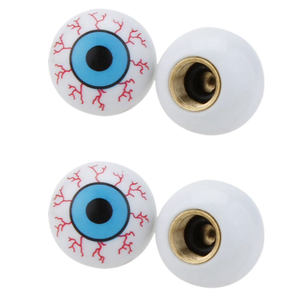 2Pcs Sourire Balle Bouchons De Valves De Pneus Couvercles 4852890893905