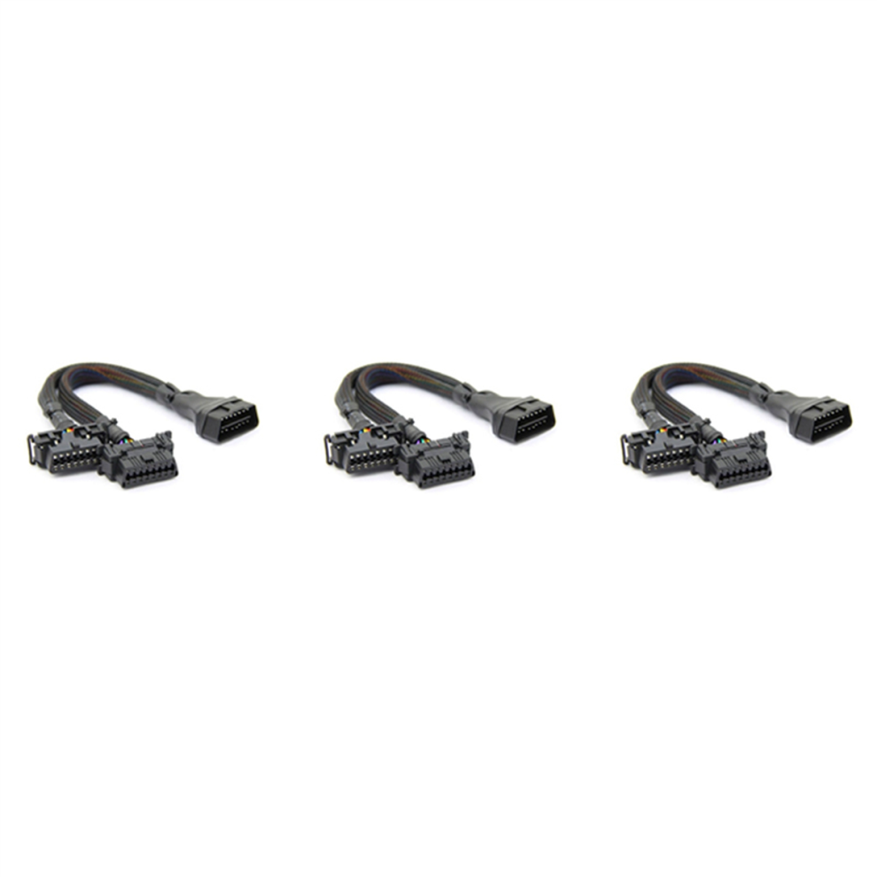 Obd2 Cable Obdii Male To 2 Female Splitter Car Computer Socket 30Cm 4852890801313