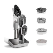 Dish Cleaning Brush- Dispensing Dish Brush Set 4 Replacement Stora H for Dish Po