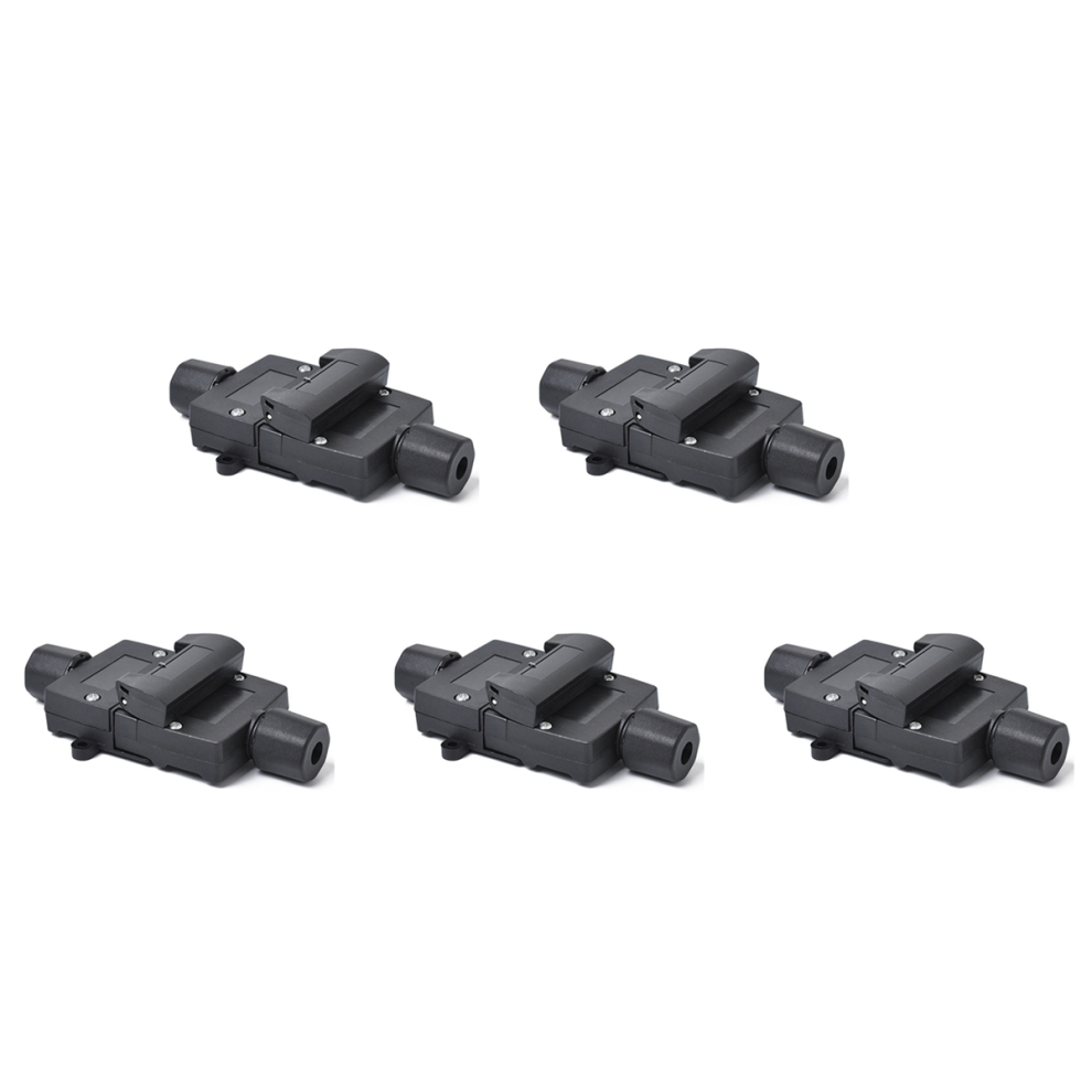 12V Trailer Socket Plug 7 Pin Flat Male+7 Pin Plug Flat Female Black 4852890803805