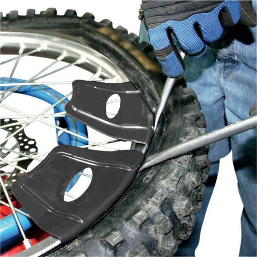 Wheel Rim Shield Protector Tool for Motorcycle Bike ATV 2PCS, Black 1