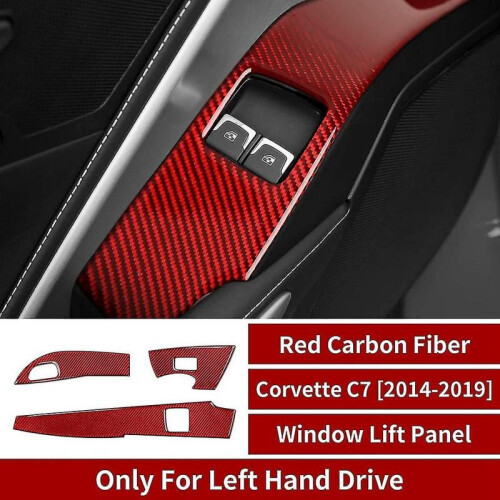 Ow Lift S Panel Trims for Chevr Corvette C7 14-19,red 1
