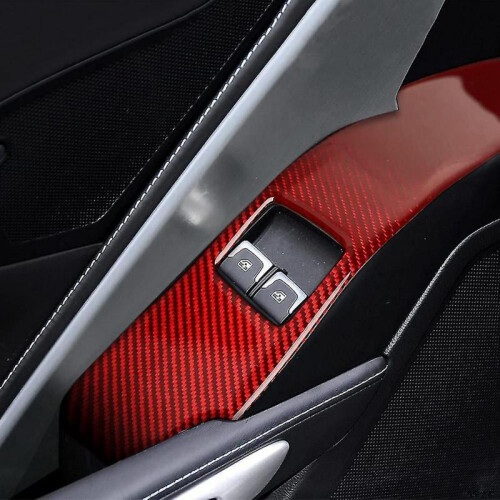 Ow Lift S Panel Trims for Chevr Corvette C7 14-19,red 2