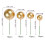 40 Pcs Cake Toppers Mini Ball Cake Toppers Cake Rats Compatible Wedding Cake 2
