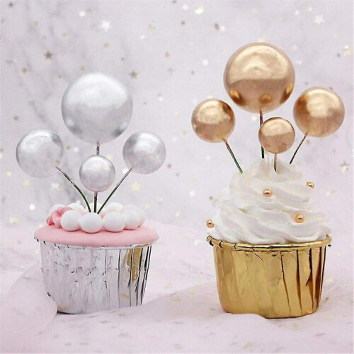 40 Pcs Cake Toppers Mini Ball Cake Toppers Cake Rats Compatible Wedding Cake 2