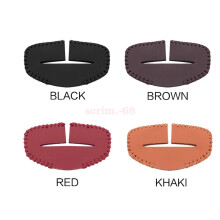 (Black) 1X Car Safety Seat Belt Buckle Clip Anti-Scratch Leather Protector Cover Hot
