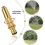 Ct Quick Connect Garden Hose Fitting, Adjustable Brass Garden Hose Gun, 3/4 3