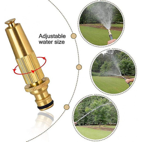 Ct Quick Connect Garden Hose Fitting, Adjustable Brass Garden Hose Gun, 3/4 2