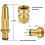 Ct Quick Connect Garden Hose Fitting, Adjustable Brass Garden Hose Gun, 3/4 2