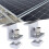12pcs Solar End Solar Panel Mounting Brackets,adjable Pv Photovoltaic Mounting Brack 2