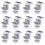 12pcs Solar End Solar Panel Mounting Brackets,adjable Pv Photovoltaic Mounting Brack 1