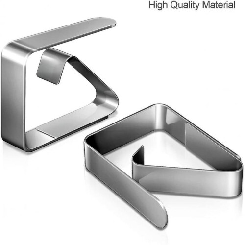 Set Of 6 Tablecloth Clips, Stainless Steel Tablecloth Clip Tablecloth Table 1