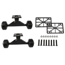 2 Sets S Board Wheels Alloy Sboard Trucks Rubber -wheel Board S Mini C
