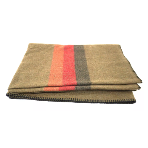 Wool Blanket Thick 165cm X 225cm  Striped High Quality 1