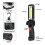 Usb Rechargeable Cob Led Slim Work Light Lamp Flashlight Inspect Folding Torch 4