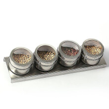 Barbecue Spice Jars Seasoning Containers Pepper Assaisonnement with Bottom Plate