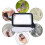 2 Times Folding Reading Magnifier 5 Led Light Magnifying Glass 2
