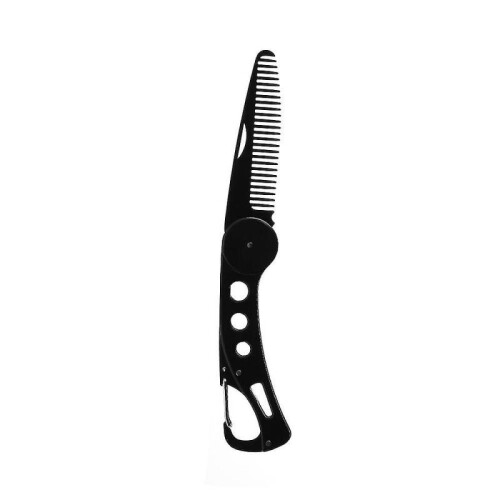 Portable Stainless Steel Folding Beard Hairdressing Comb for Men 2