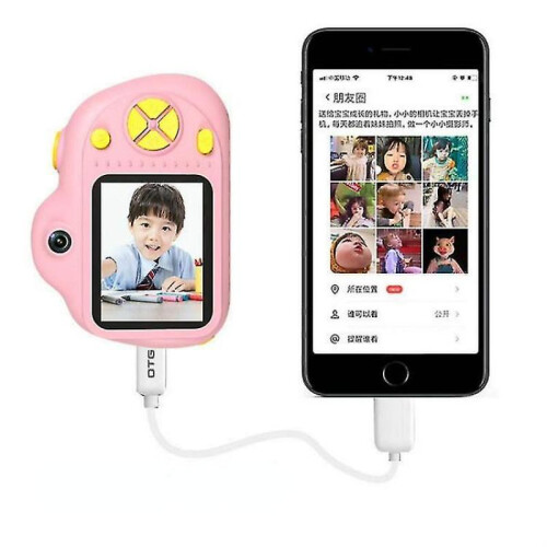 Kids Camera Cartoon Double Camera High-definition Pixels Children's Digital Camera with 16g Card 1