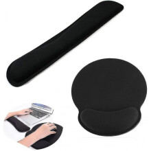 Keyboard Mouse Wrist Rest Keyboard Wrist Support Mouse Mat Set Memory Foam Ergonomic Wrist Pad Wrist Cushion