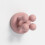 (Pink) 6pcs Silicone Adhesive Hook Utility Stand Plug Cable Holder Key Hook For Bathroom Kitchen 1