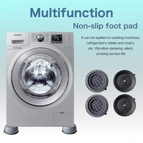 4 Pack Washing Machine Non-slip Feet Pad Vibration Damper Rubber Foot 2